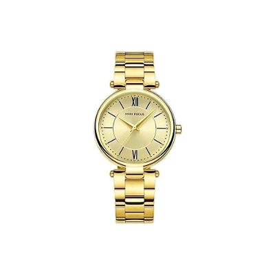 Relógio Casual Minifocus Mf 0189 à Prova D' Água Dourado