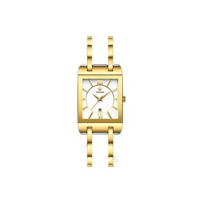Relógio De Pulso Feminino Quadrado Wwoor 8858 à Prova D'Água