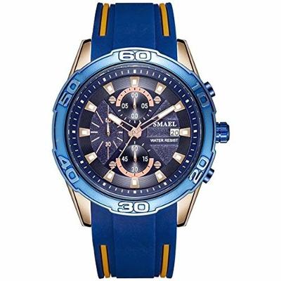 Relógio De Pulso Sl9086 Militar à Prova D´Água Azul