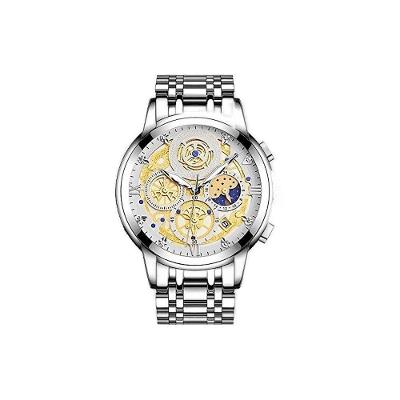 Relógio Masculino Luxo Wishdoit Calendário Wsd-133 Aço