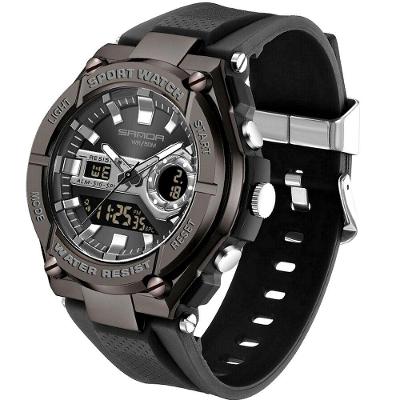 Relógio Sanda Esportivo Masculino Led Digital A Prova D'água