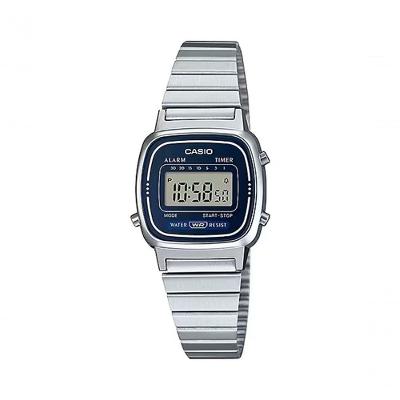 Relógio Casio Vintage La670wa-2df Prata Feminino