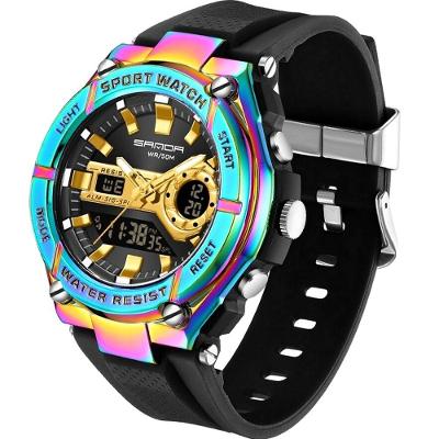 Relógio Sanda Esportivo Masculino Led Digital A Prova D'água