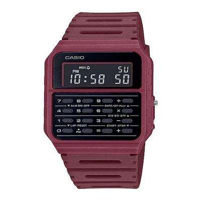 Relógio Casio Calculadora Vintage Ca-53wf-4bdf Vermelho