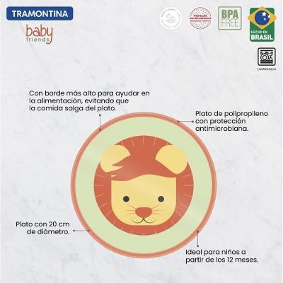 Prato Infantil Tramontina Baby Friends Laranja