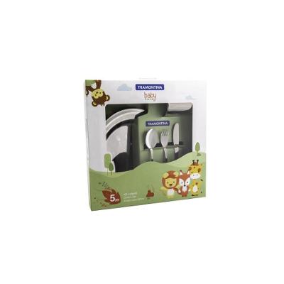 Kit Infantil Tramontina Para Refeição Em Aço Inox 5 Peças
