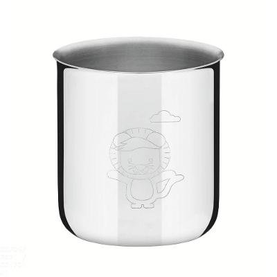 Copo Infantil Tramontina Baby Friends Em Aço Inox 340 Ml Tramontina