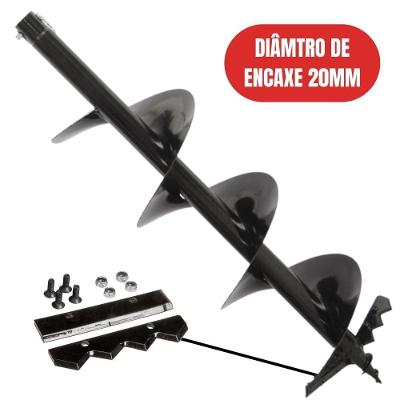 Broca Pra Perfurador De Solo Encaixe De 20mm Com Lâmina