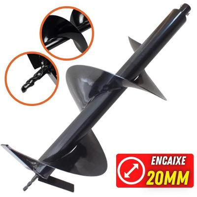 Broca 80x30cm Para Perfuradores De Solo Com Encaixe De 20mm