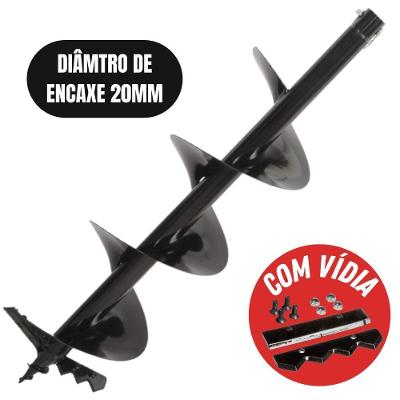 Broca Pra Perfurador De Solo Encaixe De 20mm Com Lâmina
