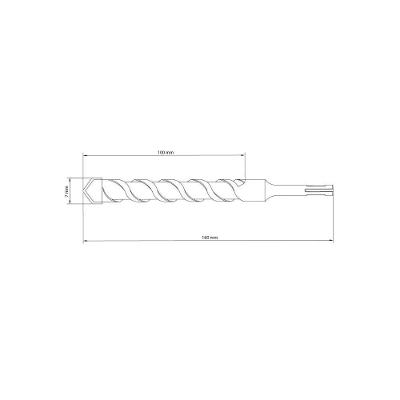 Broca Para Concreto 7X160 Mm Tramontina Plus