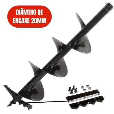 Broca Para Perfuração De Solo Com Espiral Simples 80x20