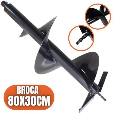 Broca Para Perfurador De Solo 80x30cm Encaixe De 20mm
