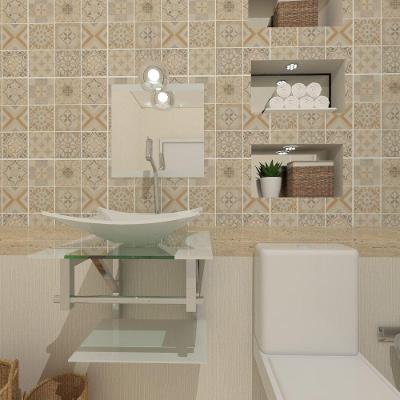 Kit Gabinete de Vidro 45cm Inox Cuba e Torneira Algarve