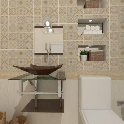 Kit Gabinete de Vidro 45cm Inox Cuba e Torneira Algarve