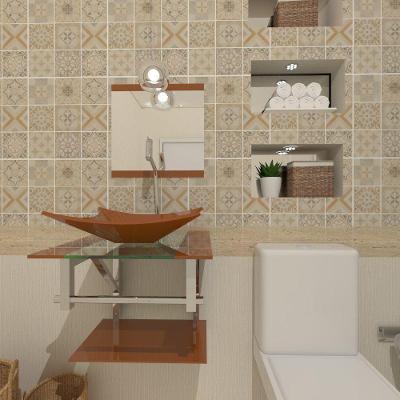 Kit Gabinete de Vidro 45cm Inox Cuba e Torneira Algarve