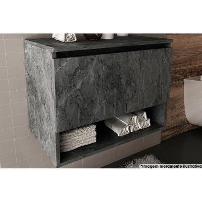 Gabinete de Banheiro Suspenso BN3606 1 Porta cor Mármore Lunar - Tecno Mobili
