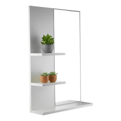 Armário Para Banheiro Com Espelho Liege B Branco 68Cm