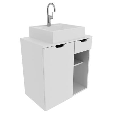 Gabinete Com Cuba Para Banheiro Bn3600x05 Branco