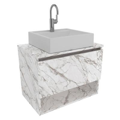 Gabinete Com Cuba Para Banheiro Bn3600x06 Marmore Branco