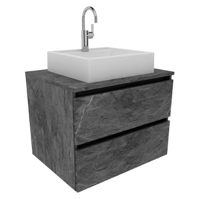 Gabinete Com Cuba Para Banheiro Bn3600x07 Marmore Lunar