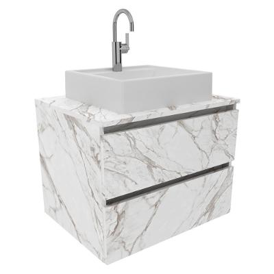 Gabinete Com Cuba Para Banheiro Bn3600x07 Marmore Branco