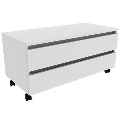 Gabinete Para Banheiro 2 Gavetas Bn3603 Branco