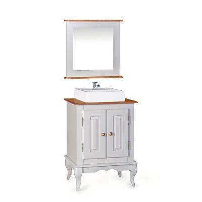Conjunto Para Banheiro Dália 2 Portas 60cm Cor Laca - Branca