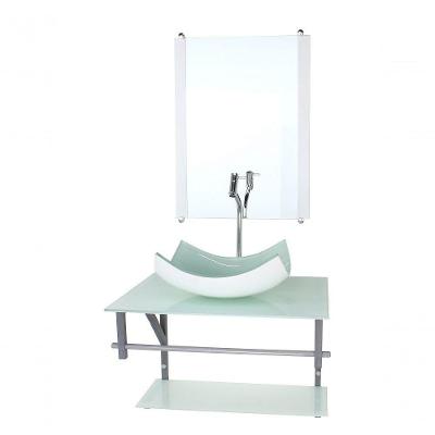 Gabinete Banheiro 60cm Cuba Retangular Branco Com Torneira