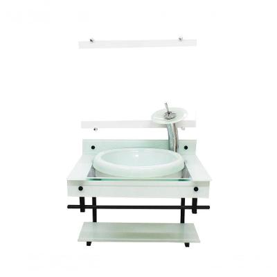Gabinete Com Cuba Para Banheiro 60cm Com Cuba Chapeu Branco