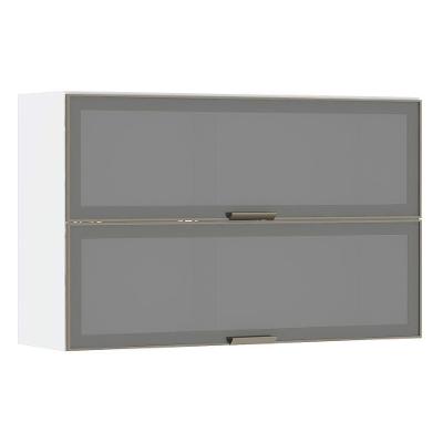 Armário Aéreo Basculante Duplo 120cm Branco 2 Portas Branco