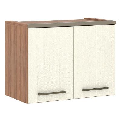 Armário Aéreo Modulado 2 Portas 95cm Vanilla C/Linho