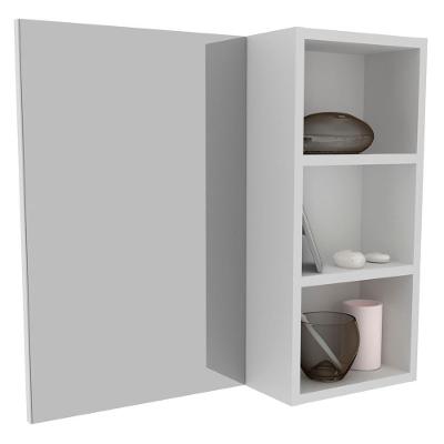 Espelheira Para Banheiro 3 Nichos Bn3609 Branco