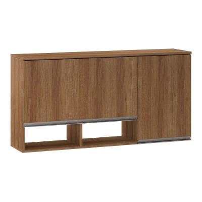 Armário Aéreo 120cm 2 Portas Basculantes C/Nichos Diana