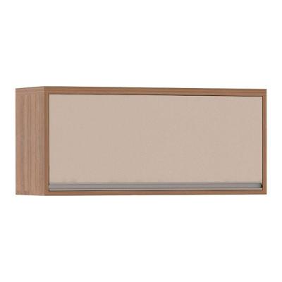 Armário Aéreo 80cm 1 Porta Basculante Lari Vanilla C/Conne
