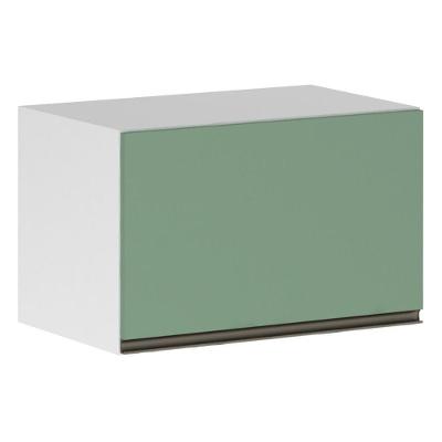Armário Basculante 60cm 1 Porta Branco Polar C/Verde