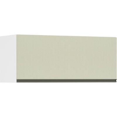 Armário Basculante 90cm 1 Porta Branco Polar C/Kashmir
