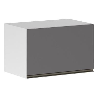 Armário Basculante 60cm 1 Porta Branco Polar C/Cinza Puro