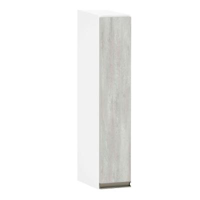 Armário Aéreo 15cm 1 Porta Pérola Branco Polar C/Concreto