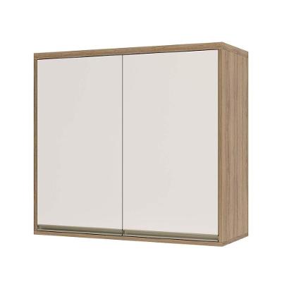 Armário Aéreo 80cm 2 Portas 1 Prateleira Mel Vanilla