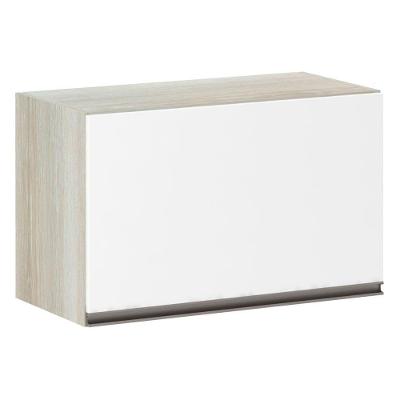 Armário Basculante 60cm 1 Porta Legno Crema C/Branco Polar