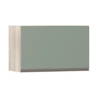 Armário Basculante 60cm 1 Porta Luci Legno Crema C/Verde
