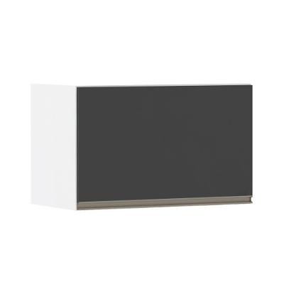 Armário Basculante 60cm 1 Porta Branco Polar C/Preto