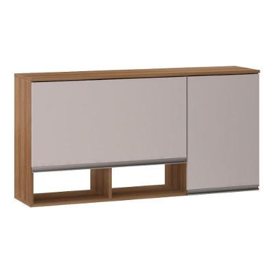 Armário Aéreo 120cm 2 Portas Basculantes C/Nichos Diana