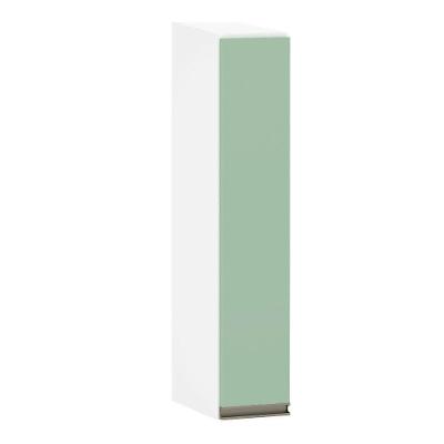 Armário Aéreo 15cm 1 Porta Pérola Branco Polar C/Verde