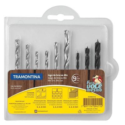 Jogo De Brocas Tramontina Mix 9 Peças Tramontina