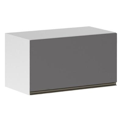 Armário Basculante 70cm 1 Porta Branco Polar C/Cinza Puro