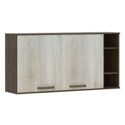 Armário Aéreo 120cm 2 Portas 1 Prateleira C/Nicho Lateral
