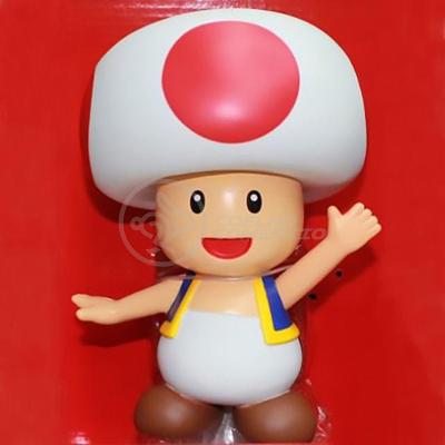 Boneco Cogumelo Toad Grande Super Size 20Cm - Mario