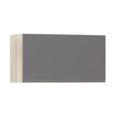 Armário Basculante 70cm 1 Porta Legno Crema C/Cinza Puro
